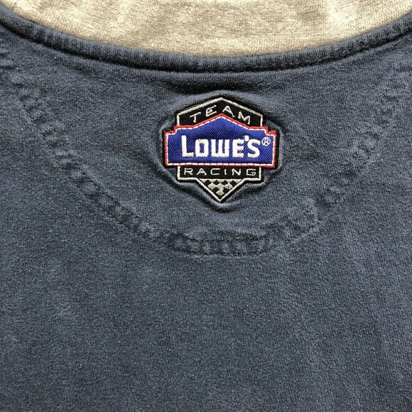 Team Lowe's Racing Mens Shirt NASCAR Jimmie Johnson #48 XL Kobalt Hitachi Blue - Picture 8 of 8